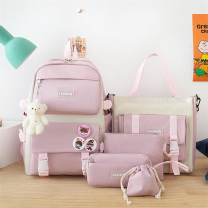 Kawaii Cute School Backpack Set