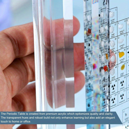 Large Acrylic Rotating Periodic Table with Real Elements