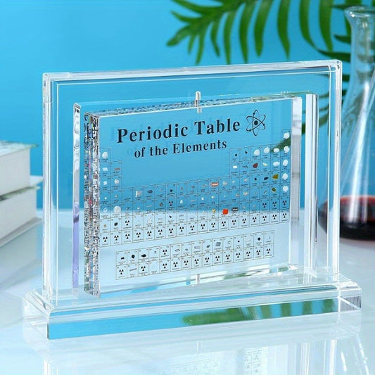 Large Acrylic Rotating Periodic Table with Real Elements