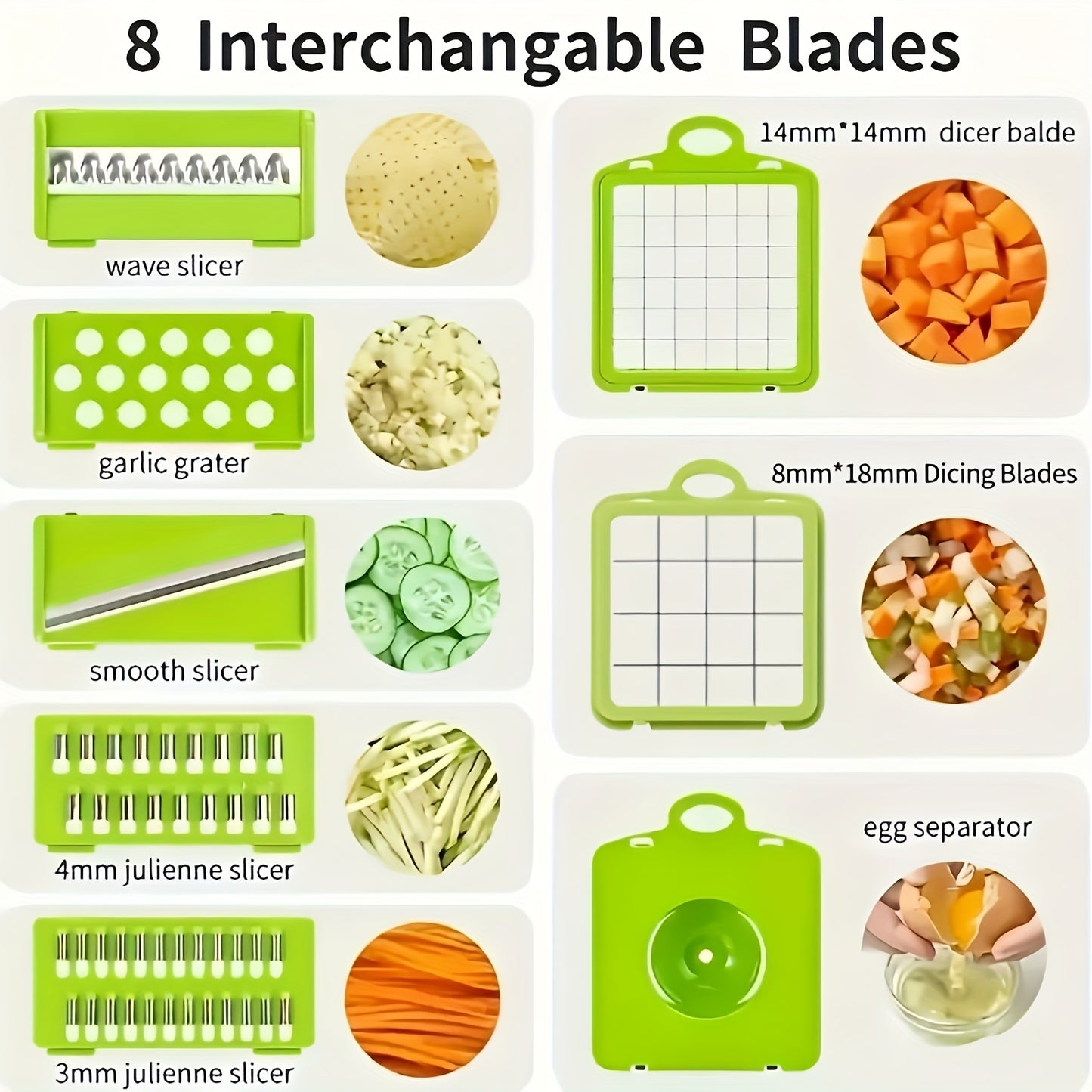 15pcs Upgraded Vegetable Chopper Set