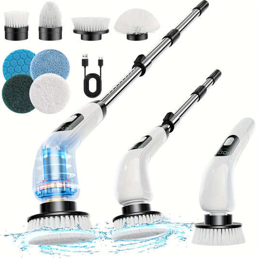 Electric Spin Scrubber with 8 Brush Heads