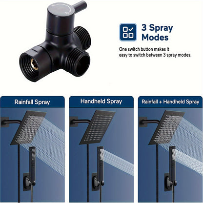 Luxury High Pressure Shower Head Combo Set