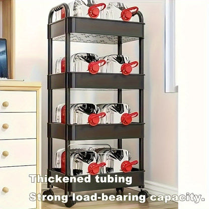 Multi-layer organizing rack with wheels