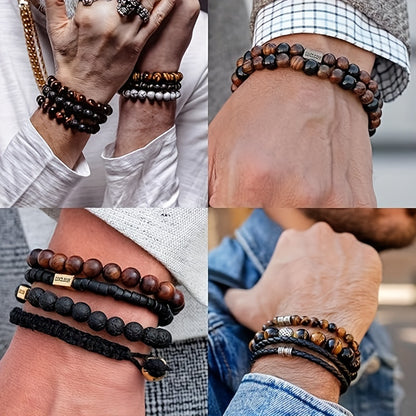 Tiger Eye Bracelet Set