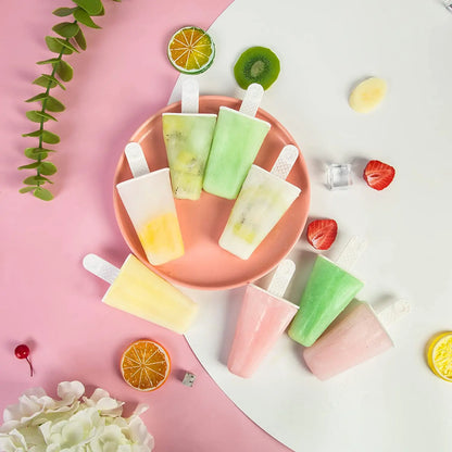 6-Piece BPA-Free Silicone Popsicle Molds