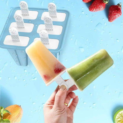 6-Piece BPA-Free Silicone Popsicle Molds