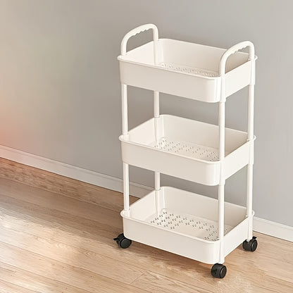 Multi-layer organizing rack with wheels