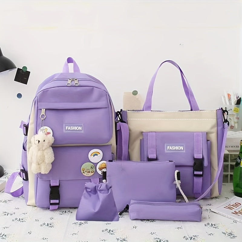 Kawaii Cute School Backpack Set